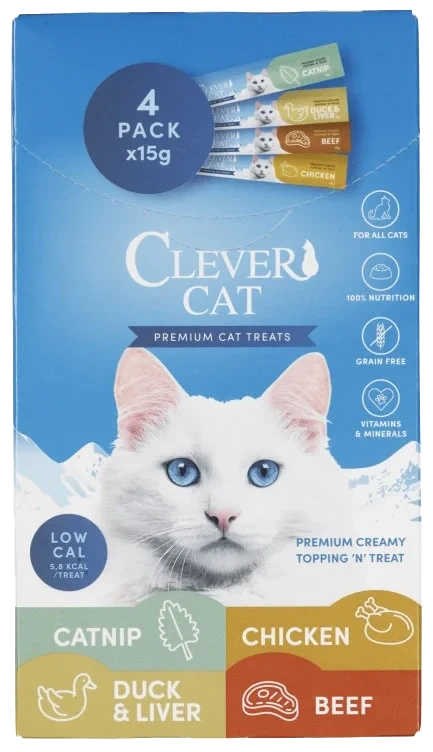 Clever Cat Flytende Godbit 4x15g
