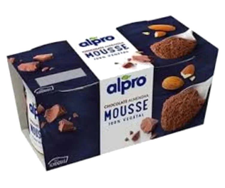 Nutty Mousse Mandel Sjokolade 2x70g Alpro