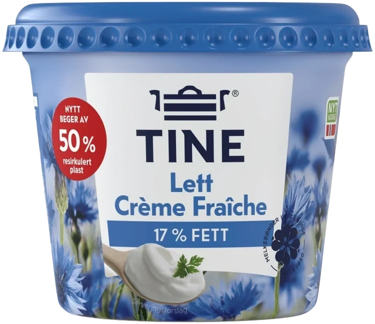 Creme Fraiche Lett 17% 300g Tine