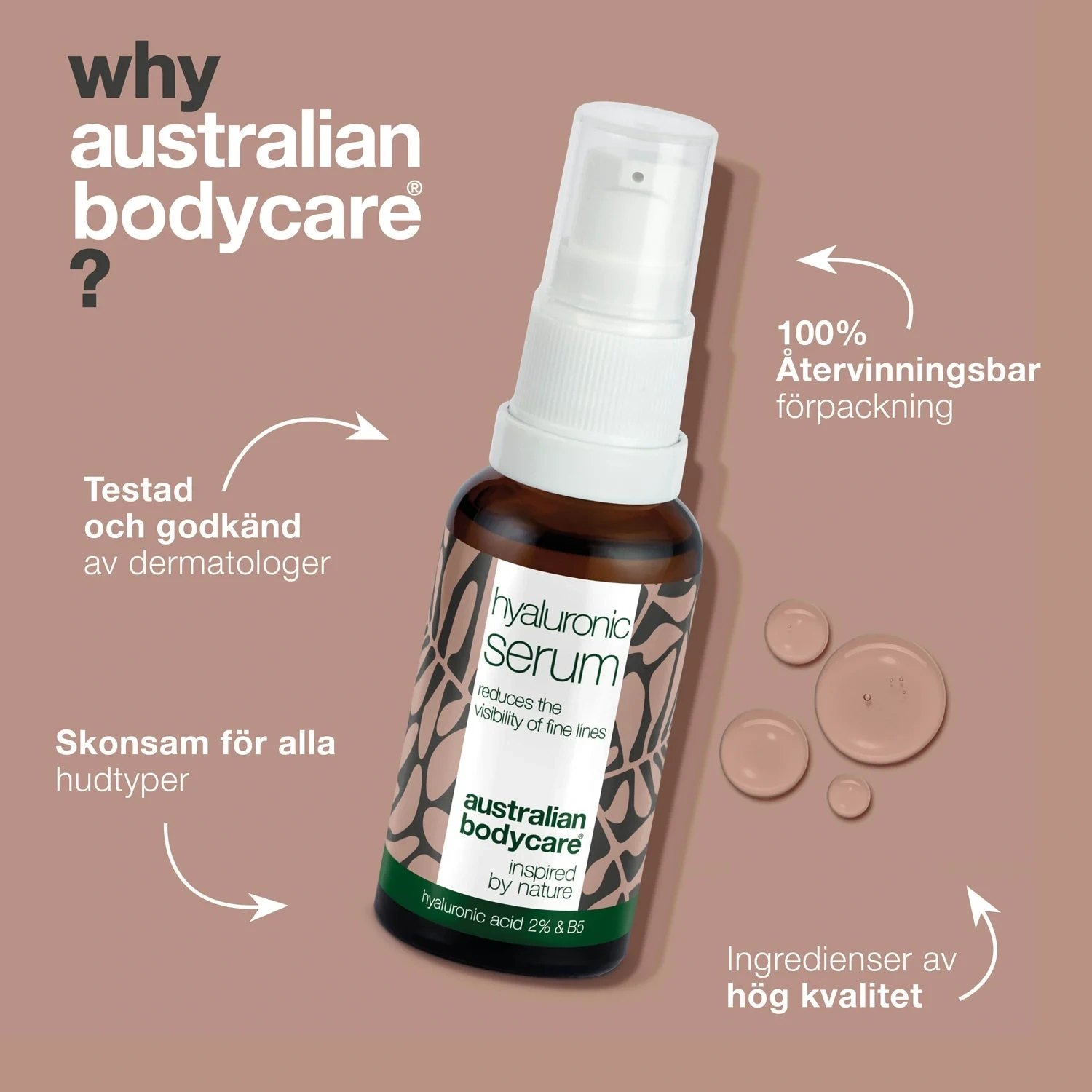 Australian Bodycare 2% Hyaluronic Acid Serum – Hydrates, Soothes And Softens Sensitive Skin 30 ml