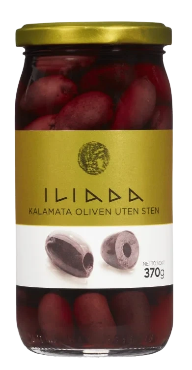 Oliven Kalamata u/Sten 370g Iliada