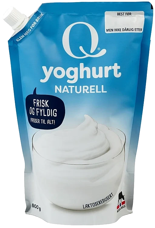 Frokostyoghurt naturell pose   800g