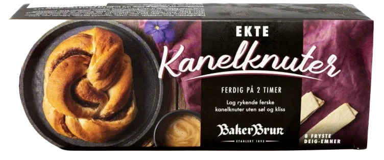 Kanelknuter Deigemne 8pk Fra Baker Brun