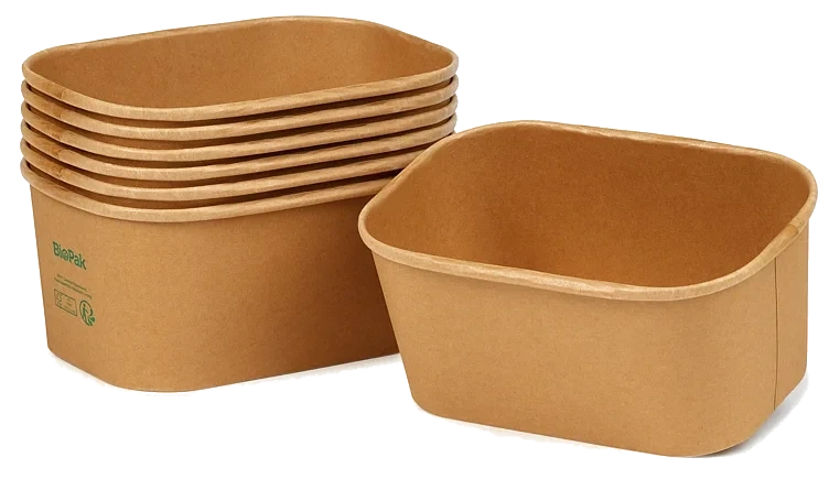 Box brick medium pap/pla brun 1000ml  50stk