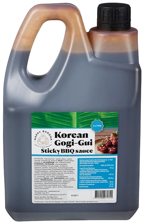 Korean gogi-gui sticky bbq sauce   2l