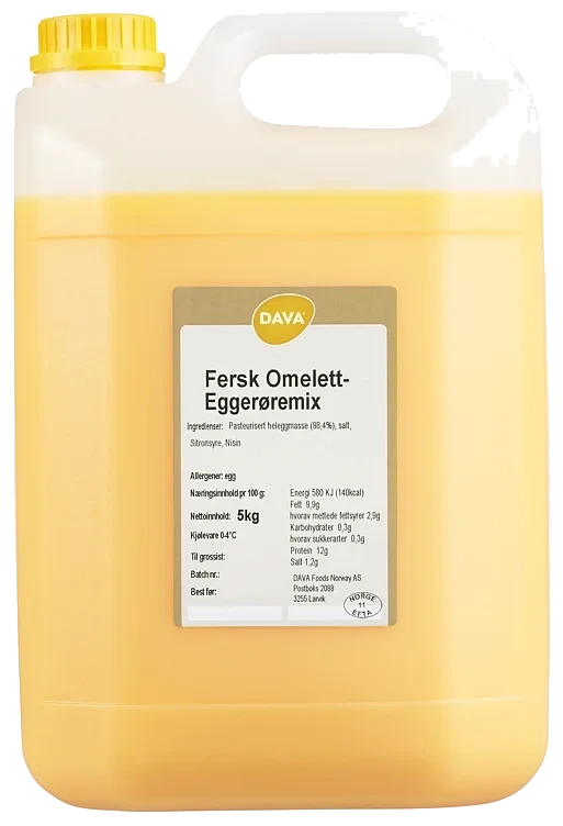 Omelettmix kanne fersk m/egg fra frittgående høner    1x5kg