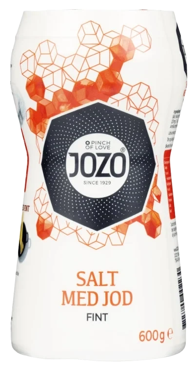 Salt Fint m/Jod 600g Jozo