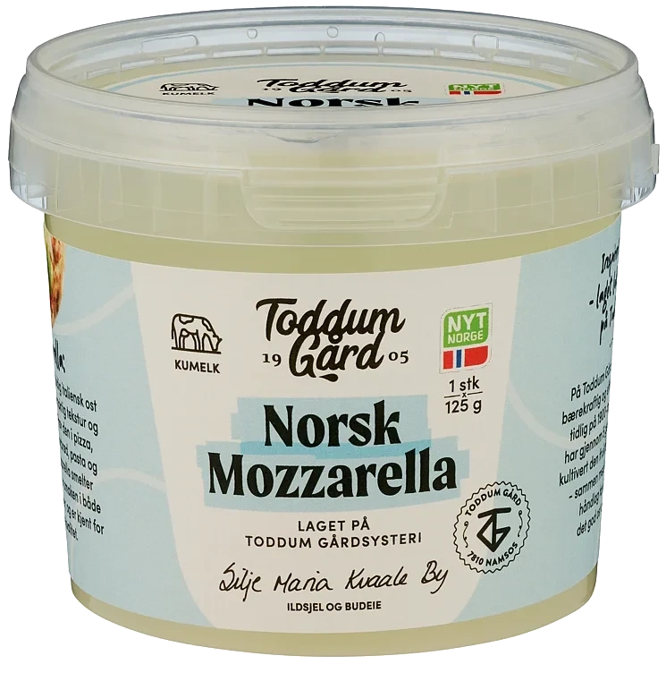 Norsk mozzarella beger   125g