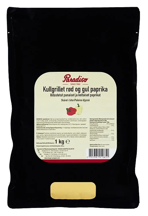 Kullgrillet paprika r/g   1kg