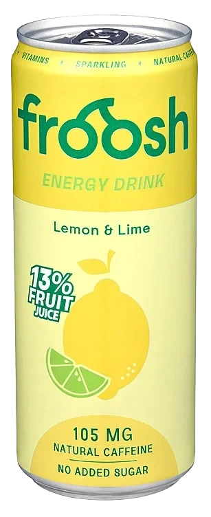 Froosh Energidrikk Sitron&Lime 0,33l boks