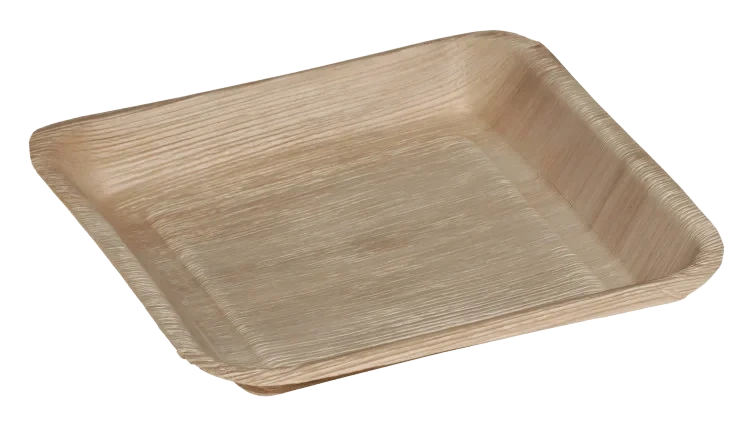 Palmebladtallerken 24x24cm 25stk Naturesse