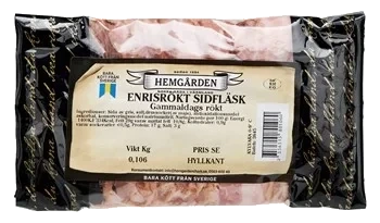 Gammaldags enrisrökt sidfläsk