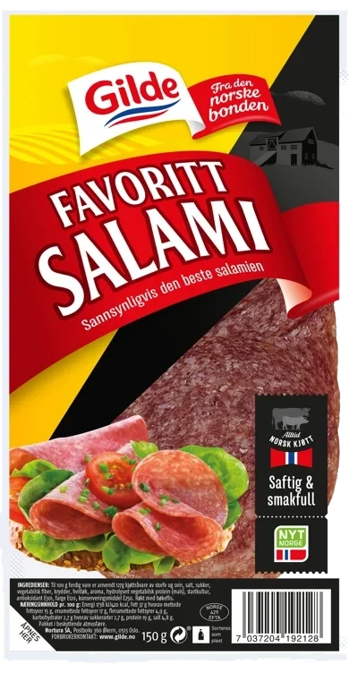 Favorittsalami skivet   150g