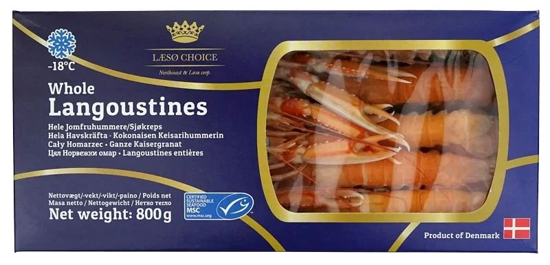 MSC. Norway Lobster 17-20/kg. 6x100