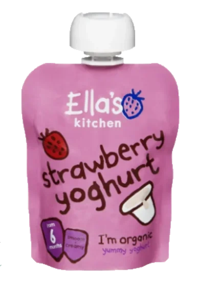 Ella`s Yoghurt Jordbær 90g