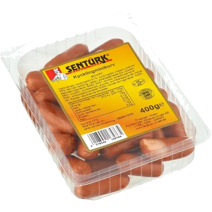 Kycklingminikorv skinnfri 400g Sentürk