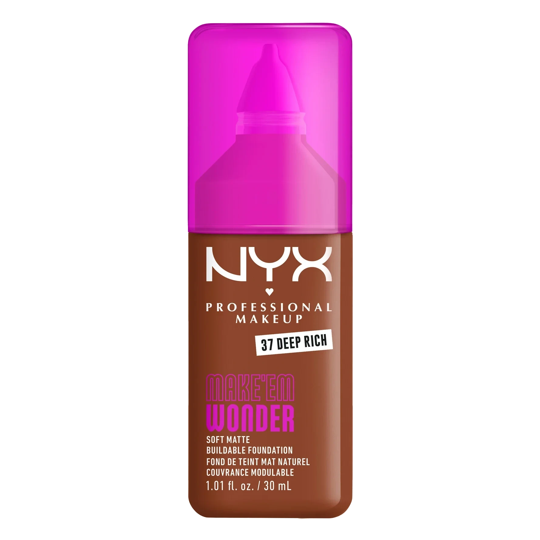 NYX PROFESSIONAL MAKEUP Make Em Wonder Foundation 37 Deep Rich