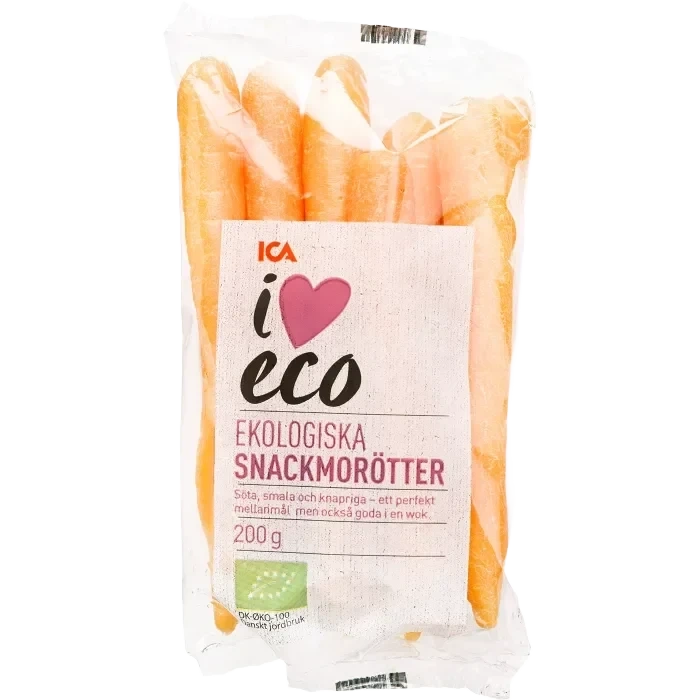 Snackmorötter Ekologisk 200g Klass 1 ICA I love eco