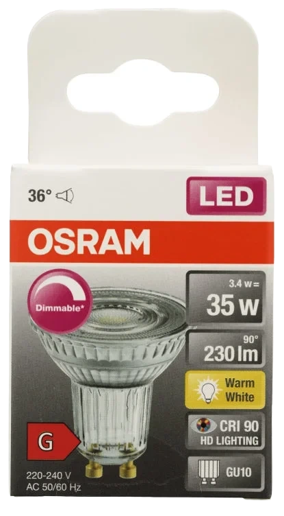 Lyspære Led Spot Par16 35 Dim Gu10 Osram