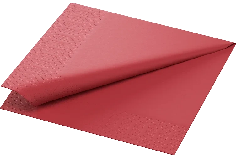 Serviett 3l 33cm 125stk Vinrød