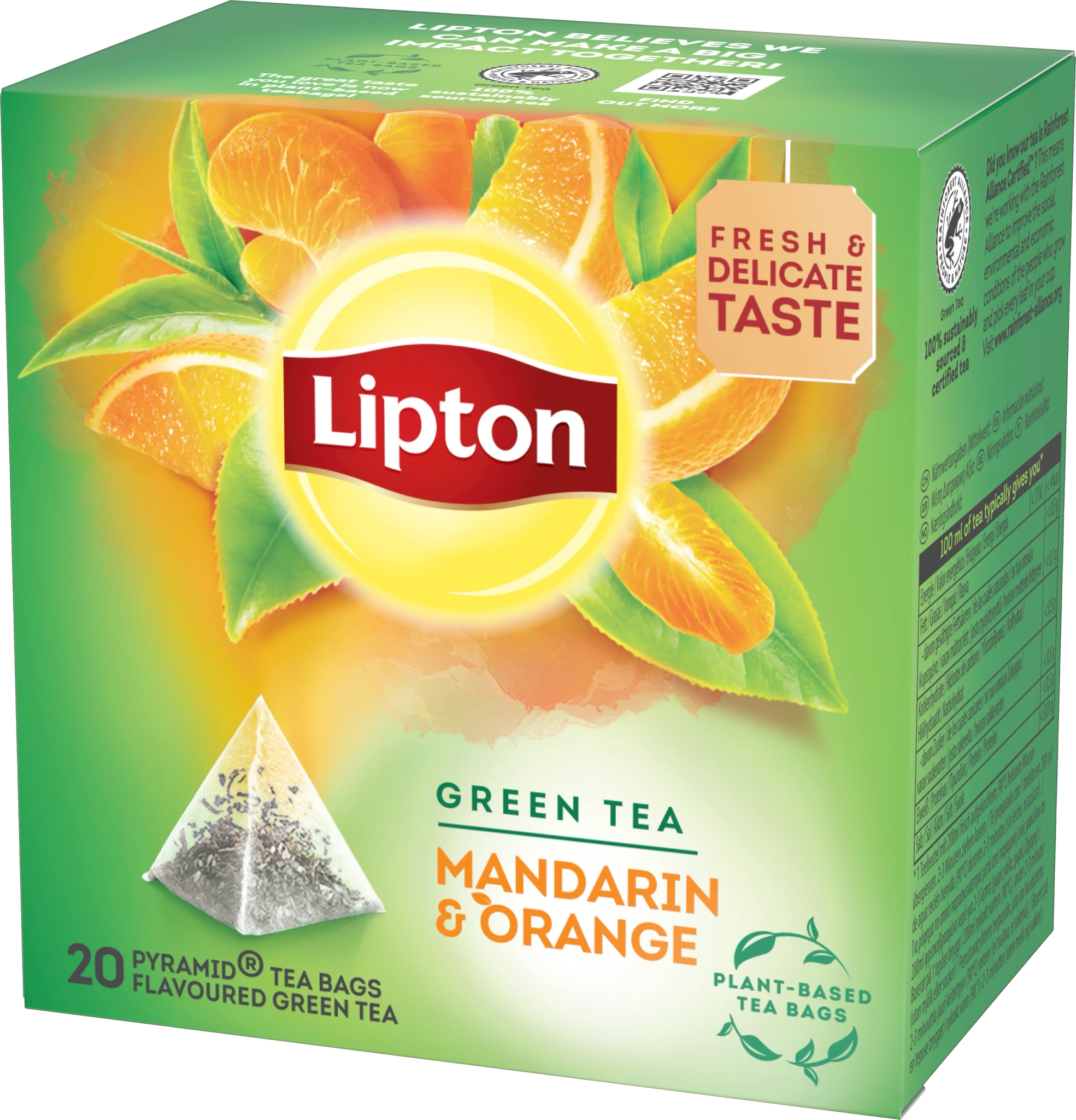 Grönt pyramidte Mandarin Orange