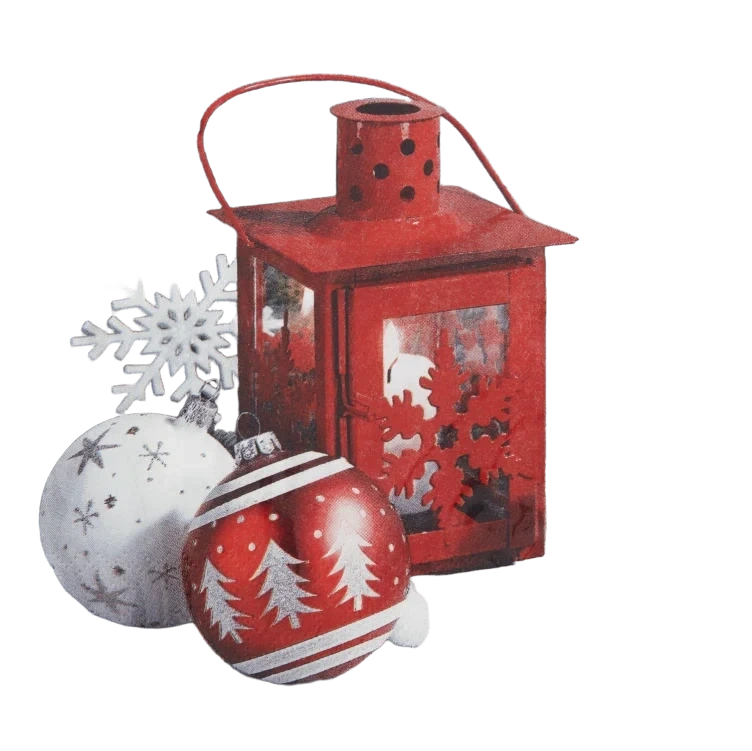 Serviett Julelykt &Julekuler 20stk Unik