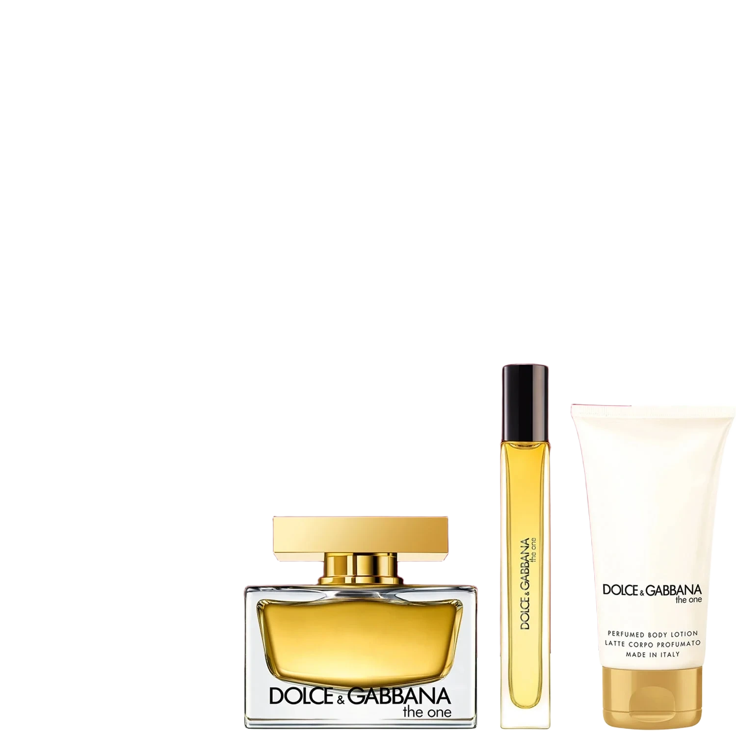 Dolce & Gabbana The One 75 ml + Body Lotion 50 ml + Travel Spray 10 ml