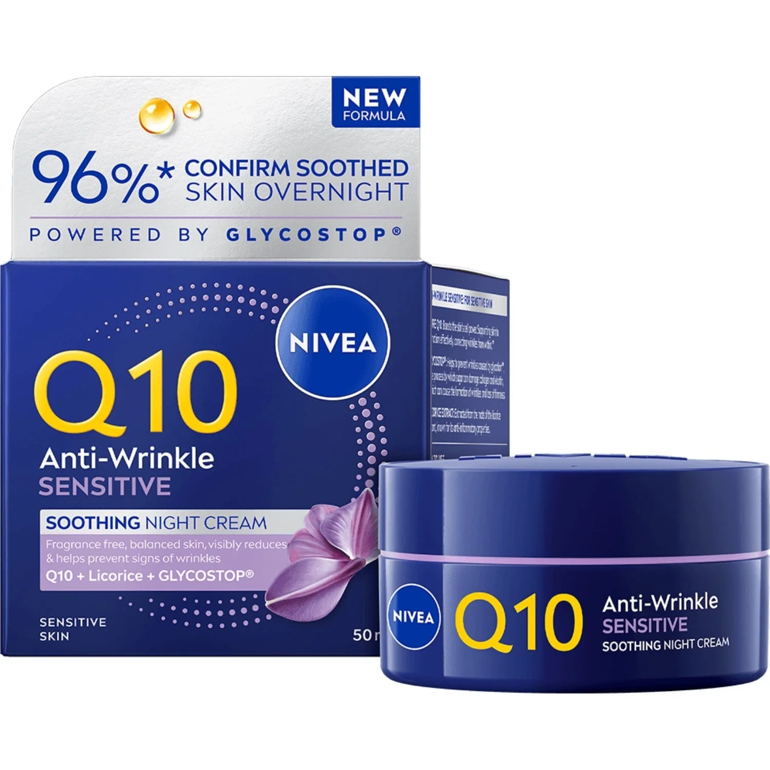 Nivea Night Care Q10 Sensitive 50ml