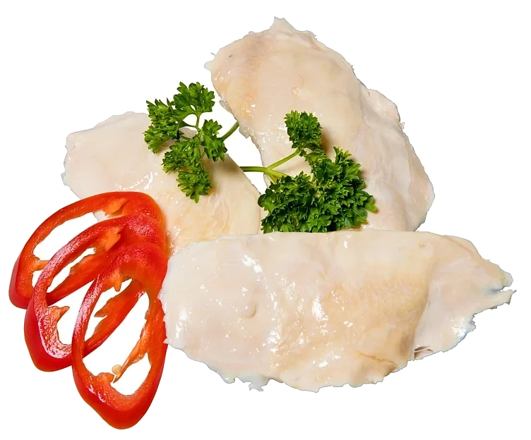 Kyllingfilet m/skinn sousvide ca1,38kg  kg