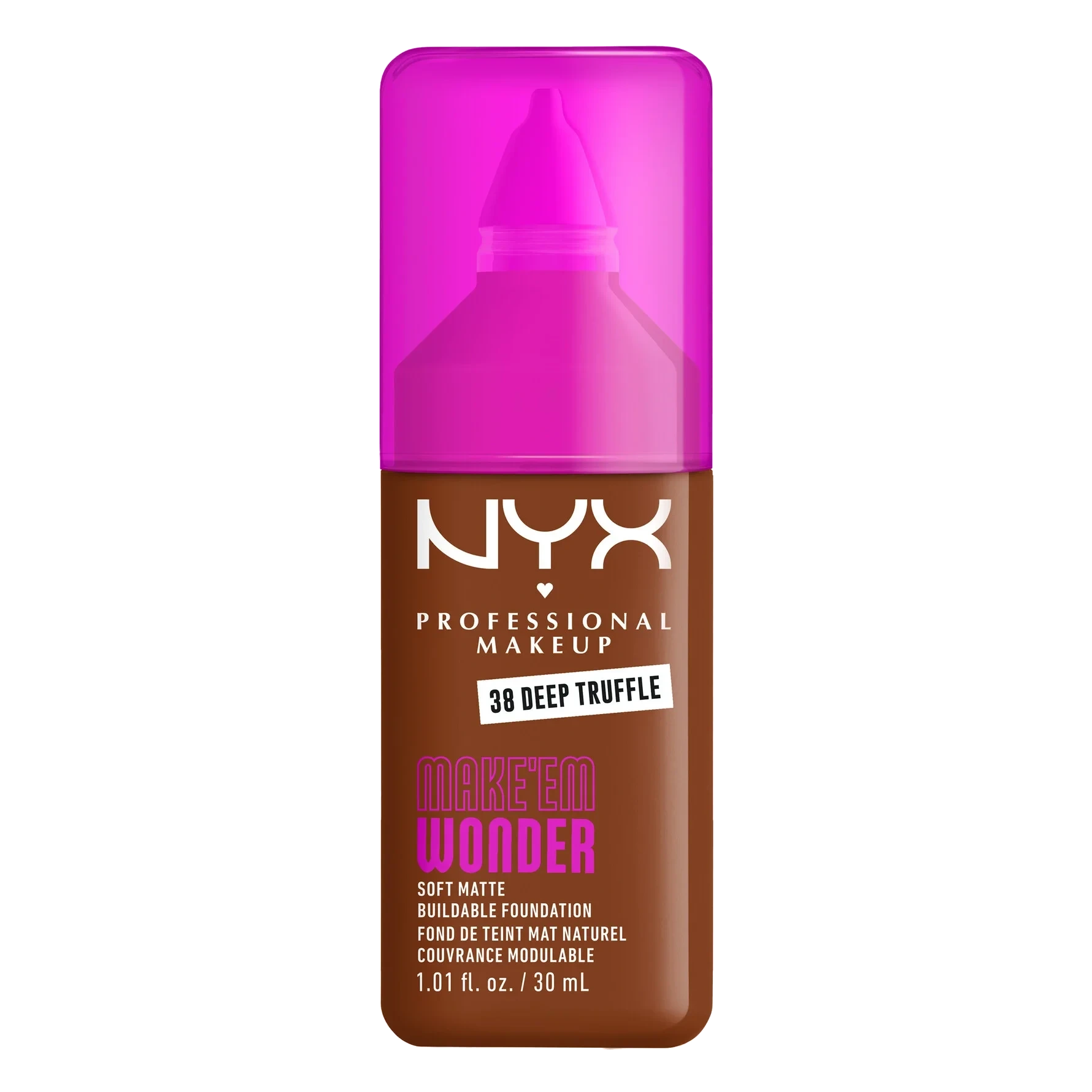 NYX PROFESSIONAL MAKEUP Make Em Wonder Foundation 38 Deep Truffle