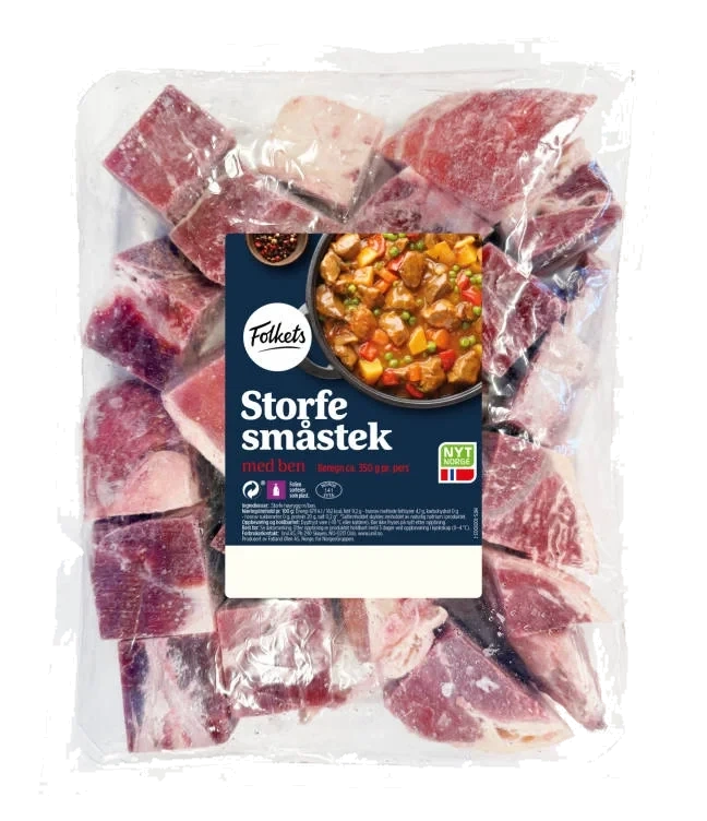 Storfe Småstek m/ben Ca1kg Folkets