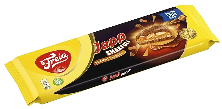Japp peanøtt og karamell smakfull 276g