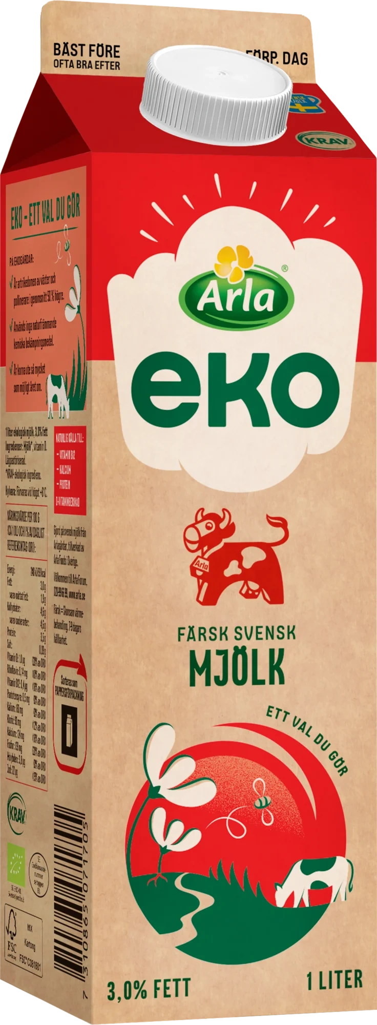 Arla Ko® Ekologisk Färsk standardmjölk 3.0%