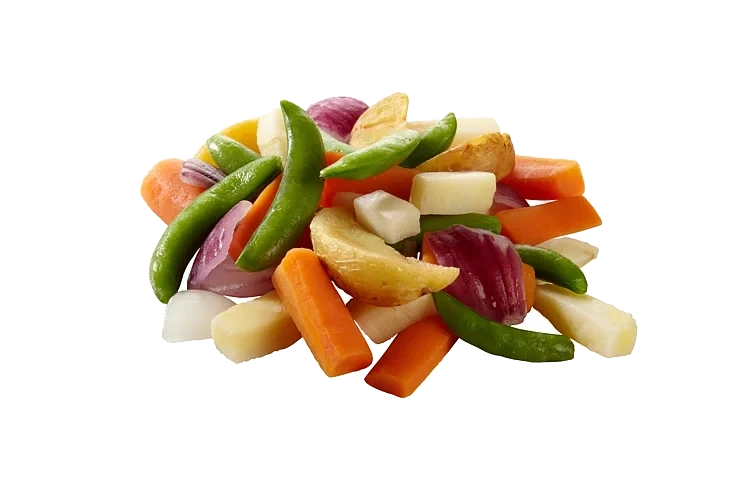 Rustikkgrønnsaker med rødløk og potet   3x2kg