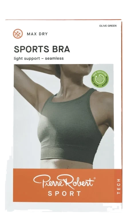 Sports Bra Olive Green S Pierre-Robert