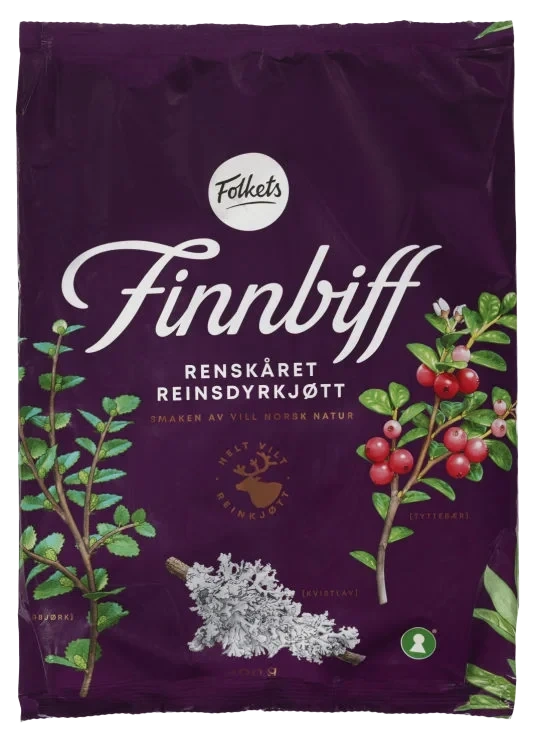 Finnbiff Av Reinsdyr 400g Folkets