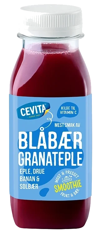Smoothie Blåbær&Granateple 250ml Cevita