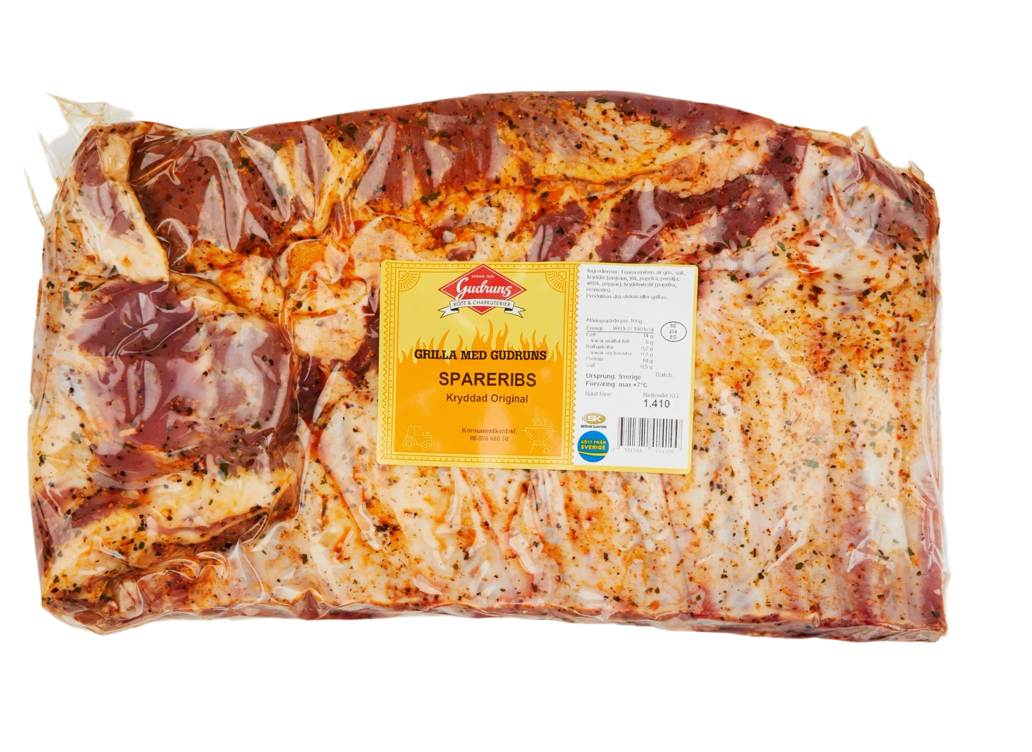 Spareribs Kryddad BBQ