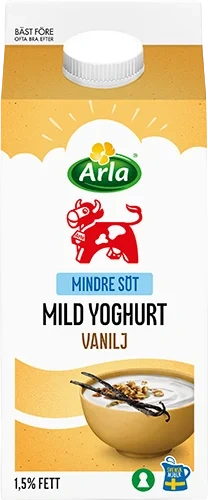 Mild yoghurt vanilj lättsockrad 1.5%