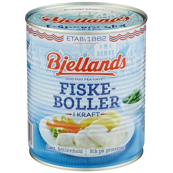 Fiskeboller i Kraft 800g Bjellands