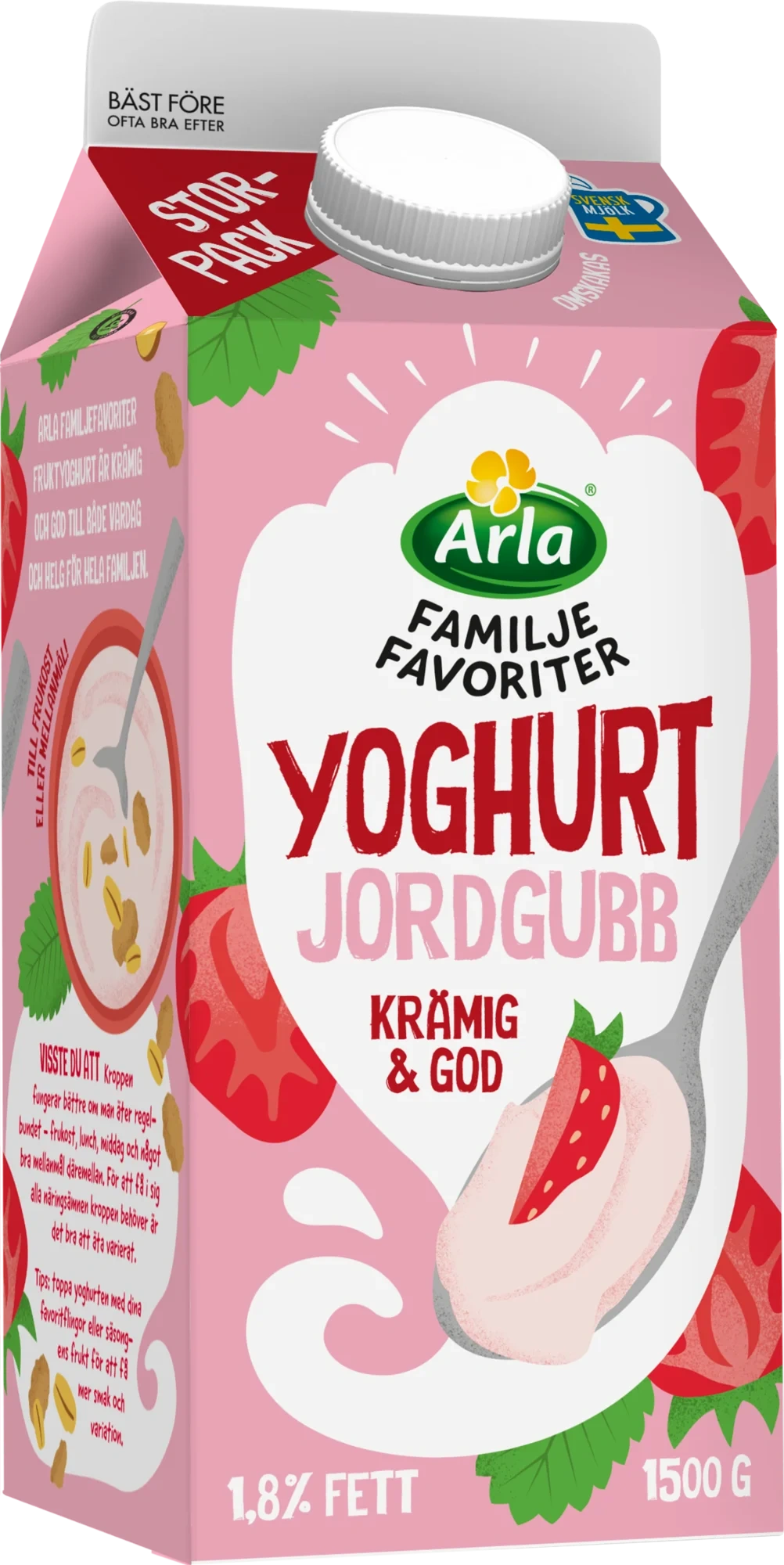 Familjefavoriter yoghurt jordgubb