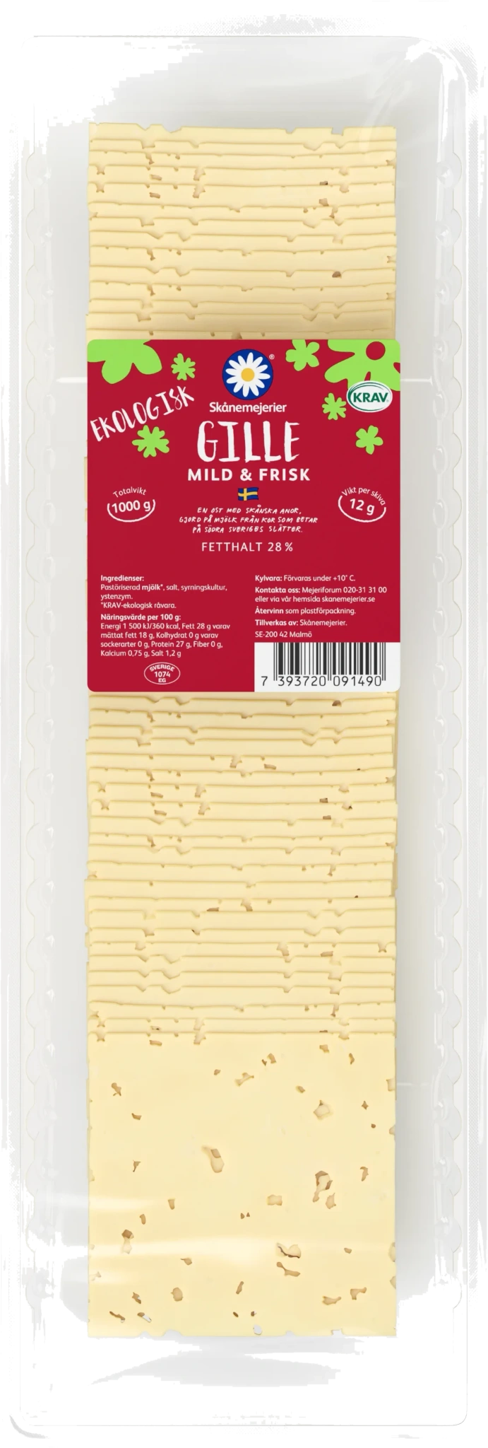 Gille 28% Mild skivad KRAV 12 g