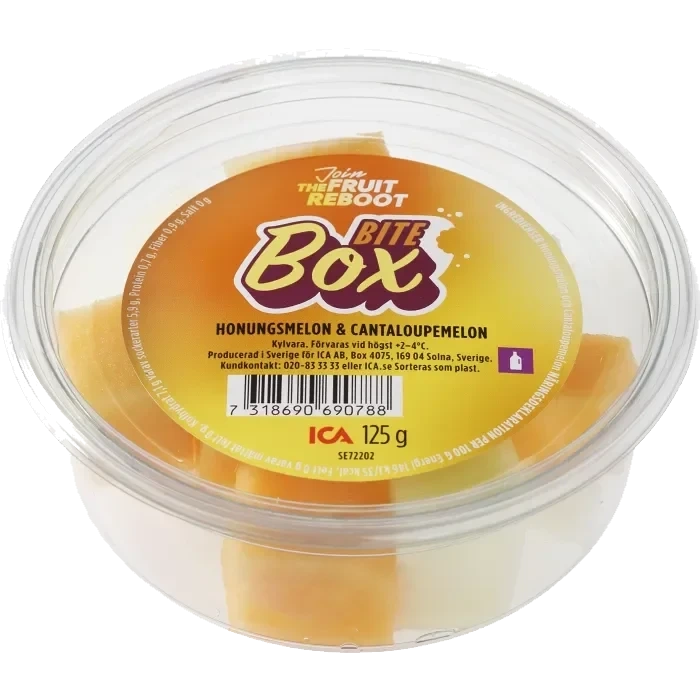 Bite box Honungsmelon & Cantaloupemelon 125g ICA