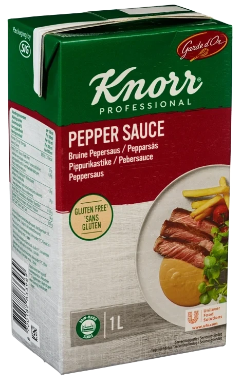 Pepparsås, serveringsklar