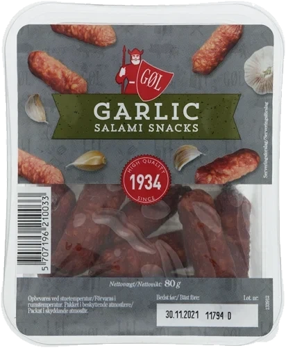 Salami Snacks Garlic