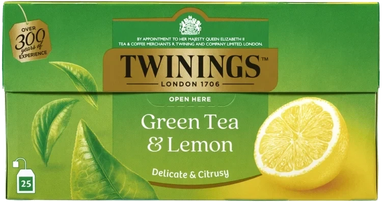 Grønn Te Sitron 25pos Twinings