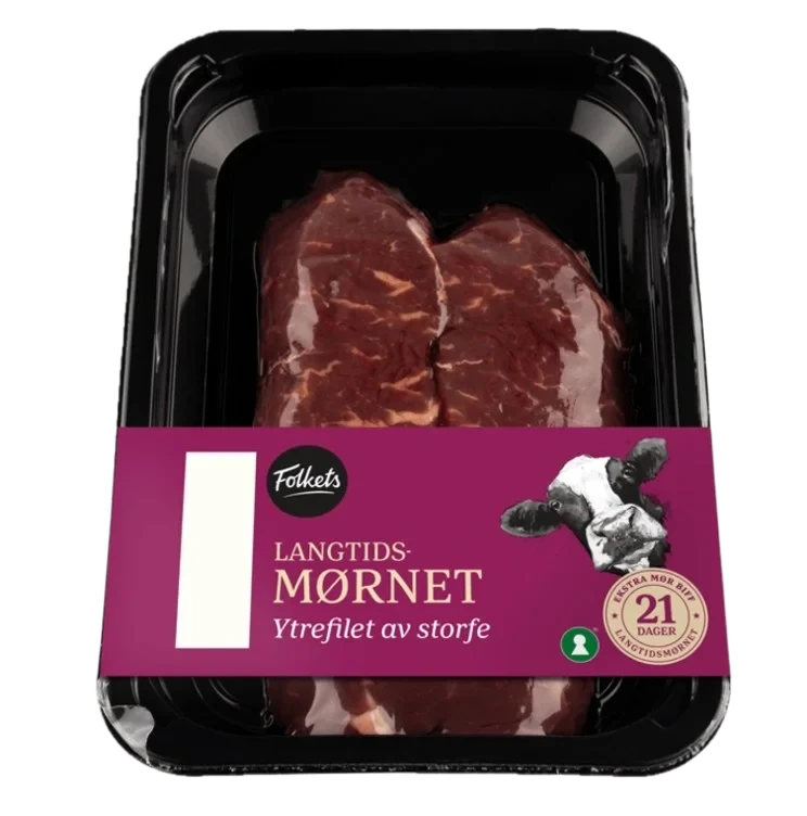 Storfe Ytrefilet skivet Ca400g Folkets