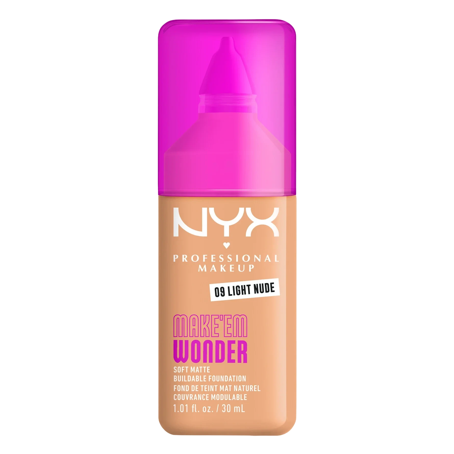 NYX PROFESSIONAL MAKEUP Make Em Wonder Foundation 09 Light Nude