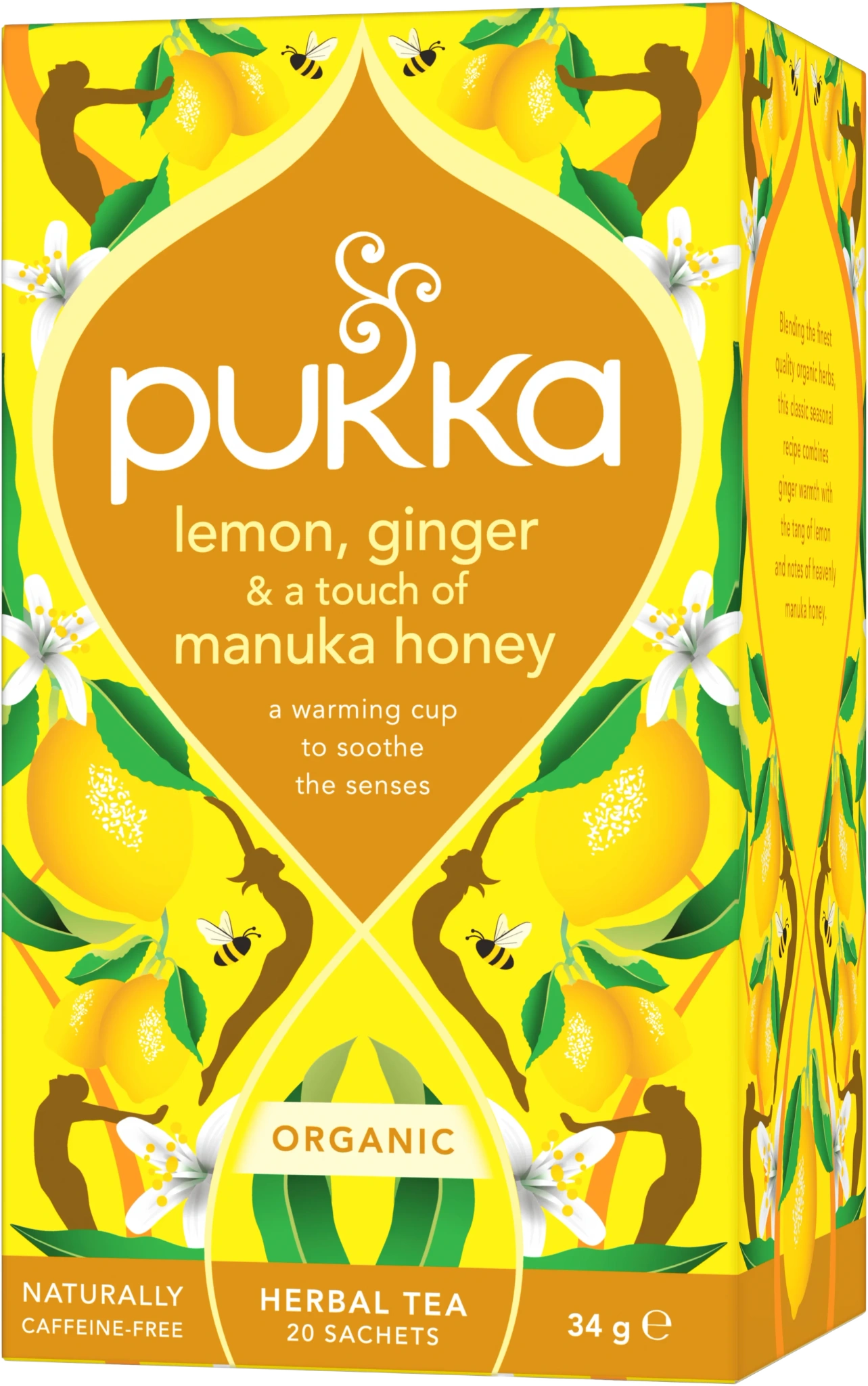 Örtte Lemon, Ginger, & Manuka Honey EKO