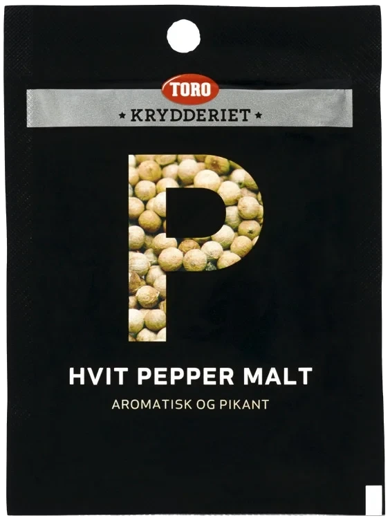 Pepper hvit malt pose   13g
